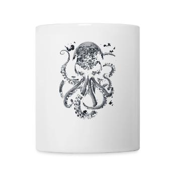 Grim Horror Kraken - Mug - white - Front