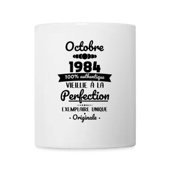 40. Jahrestag - Oktober 1984 Original - Tasse - Weiß - Vorne