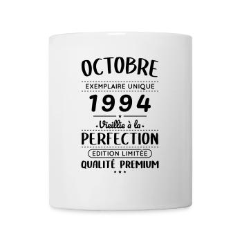 Anniversaire 30 ans - Octobre 1994 Perfection - Mug blanc - blanc - Devant