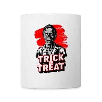 Trick Or Treat Halloween Zombie - Mug blanc - blanc - Devant