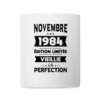 Anniversaire 40 ans - Novembre 1984 Perfection - Mug blanc - blanc - Devant