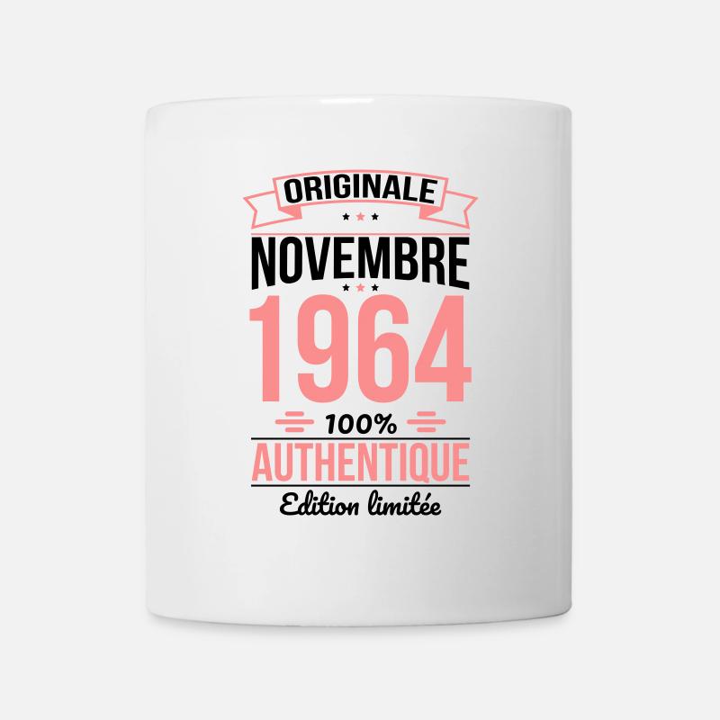Anniversaire 60 ans - Originale - Novembre 1964 - Mug blanc - blanc