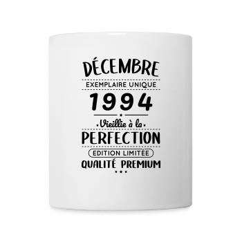 Anniversaire 30 ans - Décembre 1994 Perfection - Mug blanc - blanc - Devant