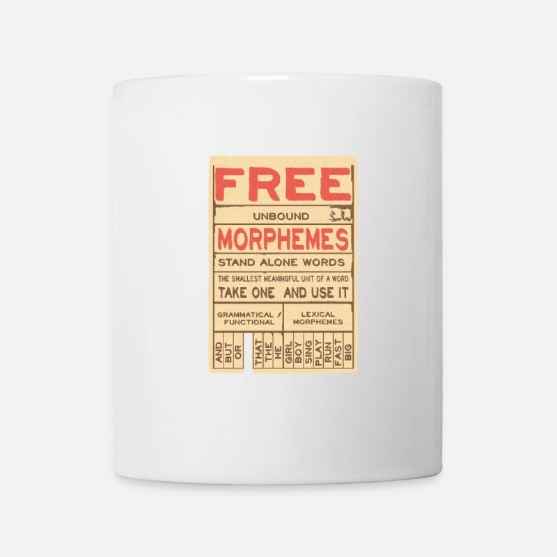 Lustiges Phonetik-Poster - Tasse - Weiß