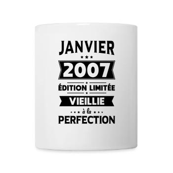 18th Birthday - January 2007 Perfection - Mug - white - Front