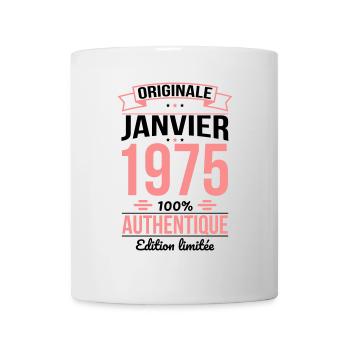 50. Jahrestag - Original - Januar 1975 - Tasse - Weiß - Vorne