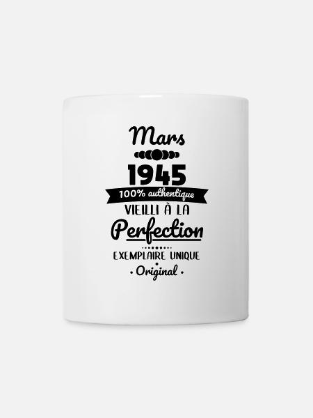 80th Anniversary - March 1945 Original - Mug - white