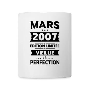 18th Birthday - March 2007 Perfection - Mug - white - Front