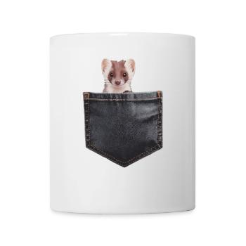 Wiesel - Tasse - Weiß - Vorne