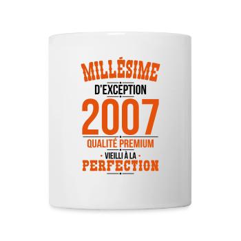 18th Anniversary - Exceptional Vintage 2007 - Mug - white - Front