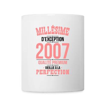 18th Anniversary - Exceptional Vintage 2007 - Mug - white - Front