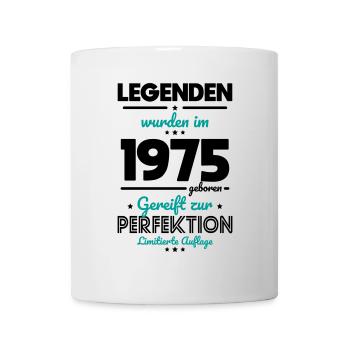 50e anniversaire - Les légendes ont été créées en 1975 - Mug blanc - blanc - Devant