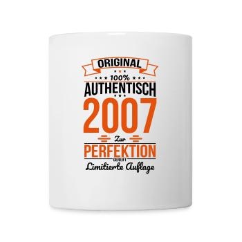 18th Birthday - Original 2007 100% Authentic - Mug - white - Front