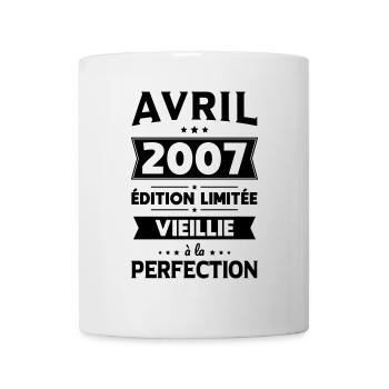 18th Birthday - April 2007 Perfection - Mug - white - Front