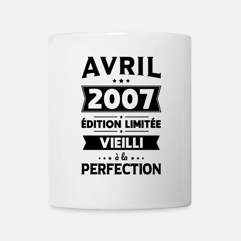 18. Geburtstag - April 2007 Perfektion - Tasse - Weiß