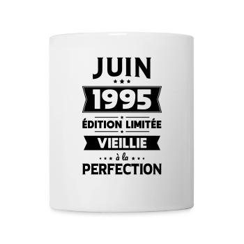 Anniversaire 30 ans - Juin 1995 Perfection - Mug blanc - blanc - Devant