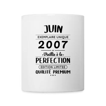 18th Birthday - June 2007 Perfection - Mug - white - Front