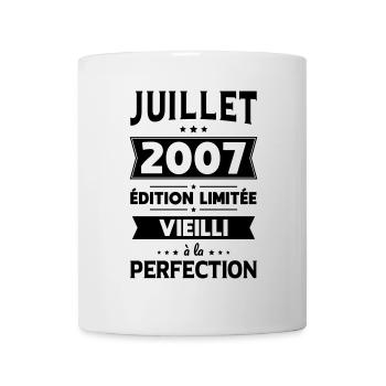 18th Birthday - July 2007 Perfection - Mug - white - Front