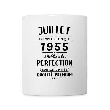 Anniversaire 70 ans - Juillet 1955 Perfection - Mug blanc - blanc - Devant