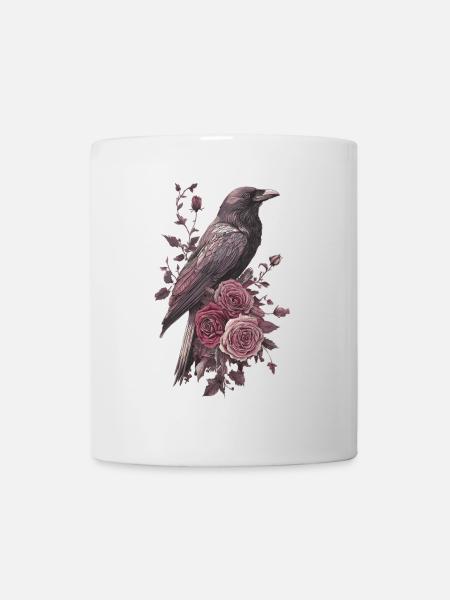 Corbeau - Mug blanc - blanc