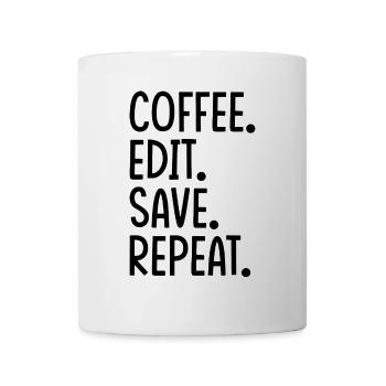 Coffee Edit Save Repeat - Mug - white - Front