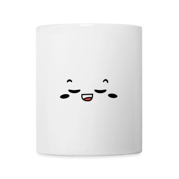 Kawaii Face: Cute Eyes & Smile Design - Mug - white - Front
