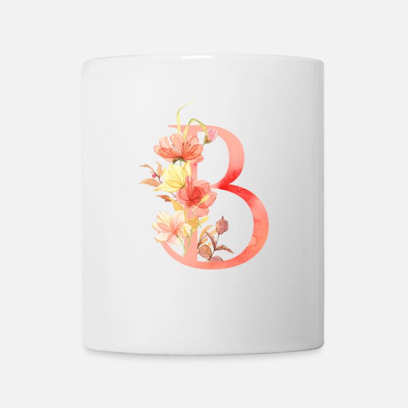 Lettre b - Mug blanc - blanc