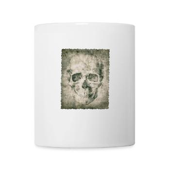 old skull, Totenkopf, Schädel,Geschenk - Tasse - Weiß - Vorne