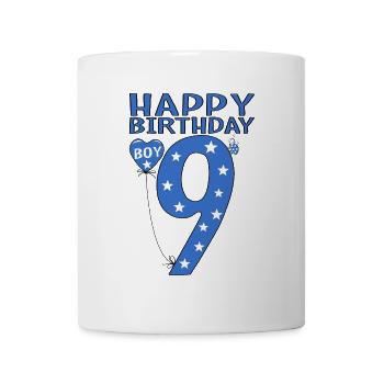 9. Geburtstag Junge Maikäfer - Tasse - Weiß - Vorne