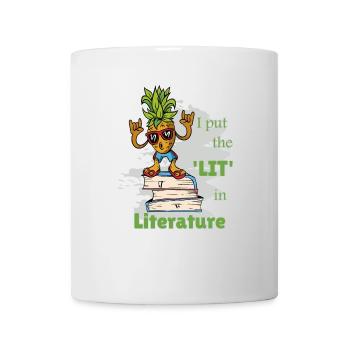 Funny Sayings Literature Books Writing Pineapple - Mug - white - Front