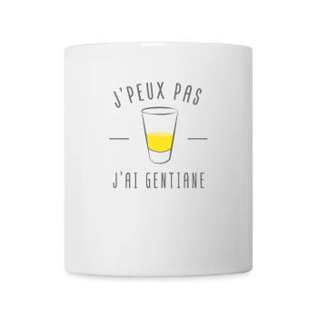 Je peux pas j'ai gentiane - Mug blanc - blanc - Devant