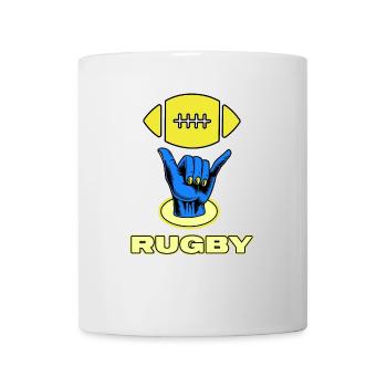 rugby rugbyspieler rugbyverein - Tasse - Weiß - Vorne