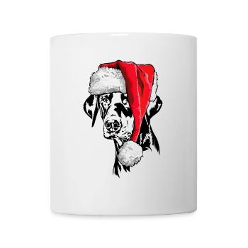 Santa Doberman Christmas Dogs Wilsigns - Mug blanc - blanc - Devant