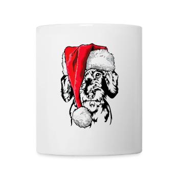 Santa Wire-haired Dachshund Christmas Dogs Wilsigns - Mug - white - Front