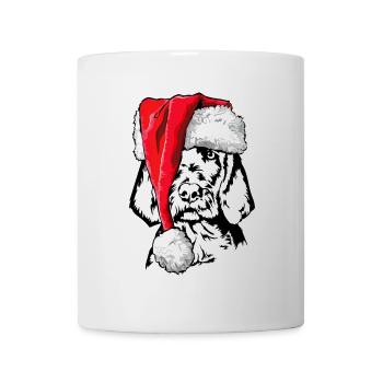 Santa Drahthaar Vizsla Weihnachten Hunde Wilsigns - Tasse - Weiß - Vorne