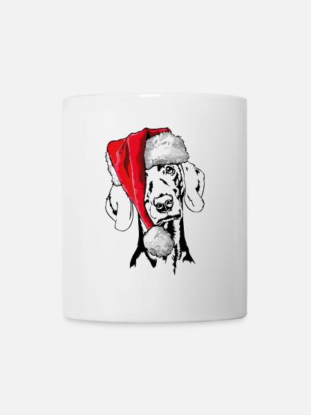 Santa Weimaraner Weihnachten Hunde Wilsigns - Tasse - Weiß