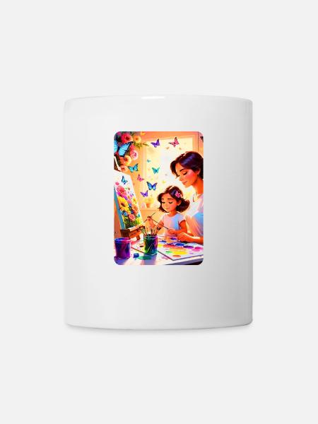 personalisiertes Design-Muttergeschenk - Tasse - Weiß