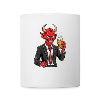 Diable rouge - Mug blanc - blanc - Devant