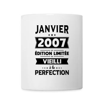 18th Birthday - January 2007 Perfection - Mug - white - Front