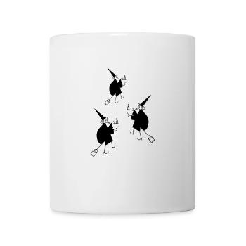Bild fliegende Hexen - Tasse - Weiß - Vorne