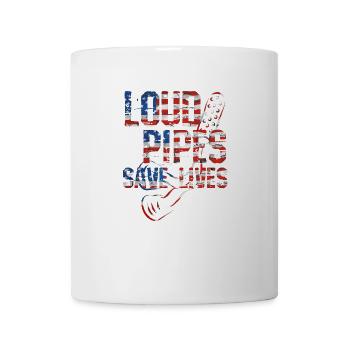 Motorradfahrer Biker Motorrad Chopper Geschenk - Tasse - Weiß - Vorne