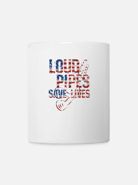 Motorradfahrer Biker Motorrad Chopper Geschenk - Tasse - Weiß