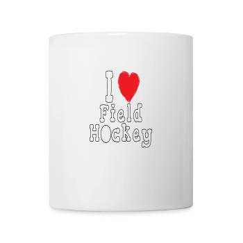 i love field hockey - Tasse - Weiß - Vorne