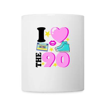 J'aime les années 90 - Mug blanc - blanc - Devant