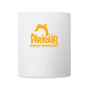 Parkour Urban Discipline Hindernis Sprung Geschenk - Tasse - Weiß - Vorne