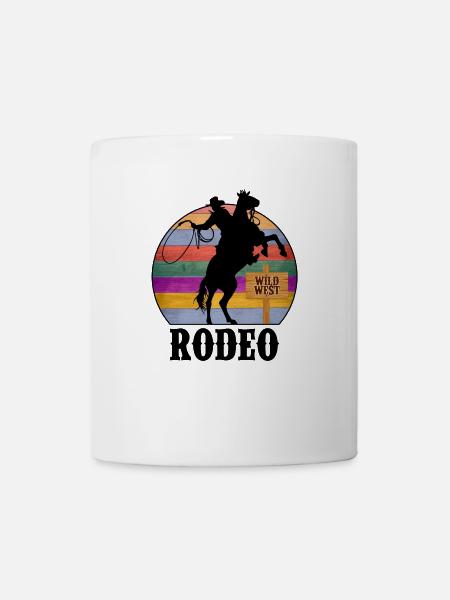 Rodeo Wilder Westen - Tasse - Weiß