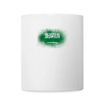 Saudi Arabia Grunge Arabian Flag Gift - Mug - white - Front