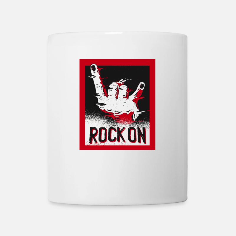 Hand rock tshirt - Mug - white