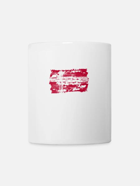 Danish flag - Mug - white