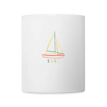 Sail boat - Mug - white - Front